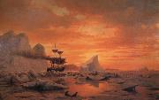 William Bradford The Ice Dwellers Watching the Invaders Spain oil painting artist